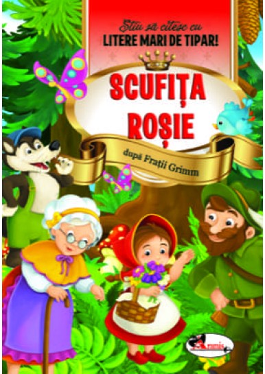 Scufita Rosie - Stiu sa citesc cu litere mari de tipar!