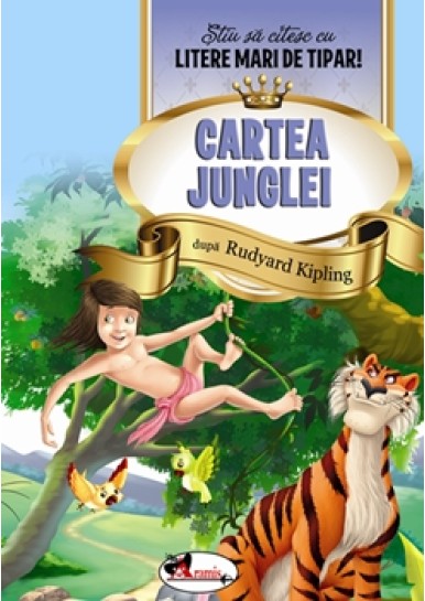 Cartea junglei - Stiu sa citesc cu litere mari de tipar!