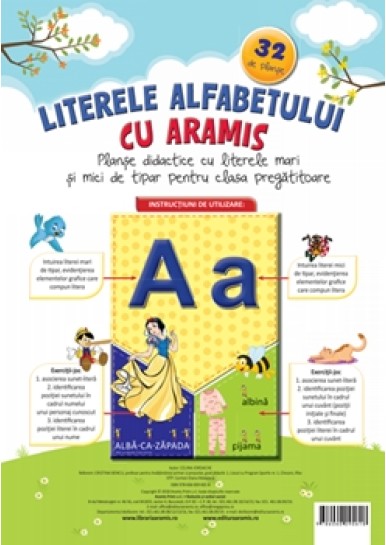 Literele alfabetului cu Aramis - 32 de planse