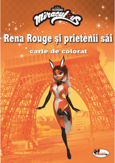 Rena Rouge si prietenii sai. Carte de colorat