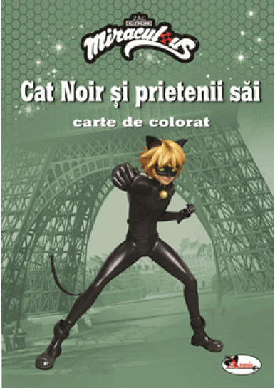 Cat Noir si prietenii sai. Carte de colorat