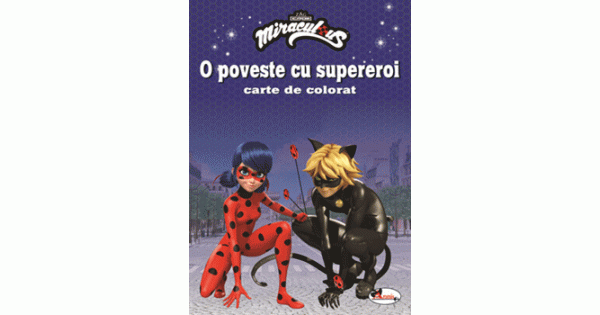 O poveste cu supereroi - carte de colorat